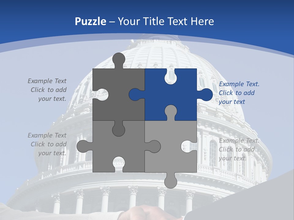 Congress Partnership Building PowerPoint Template