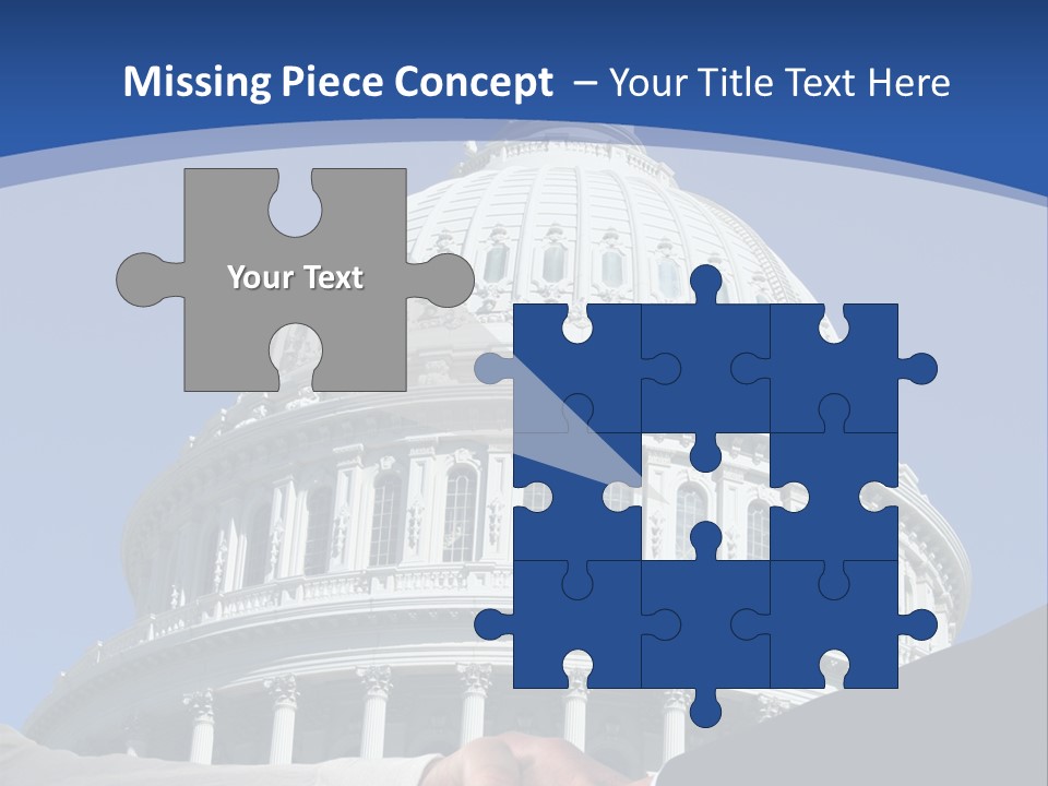 Congress Partnership Building PowerPoint Template