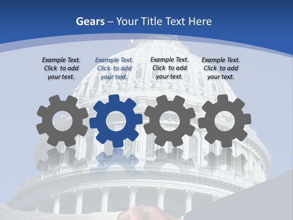 Congress Partnership Building PowerPoint Template