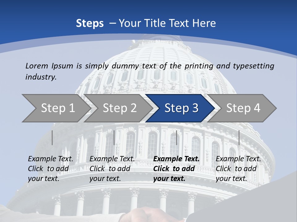 Congress Partnership Building PowerPoint Template