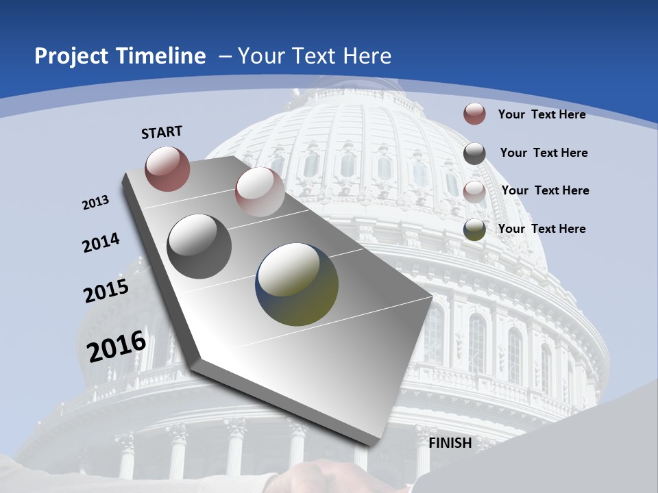 Congress Partnership Building PowerPoint Template