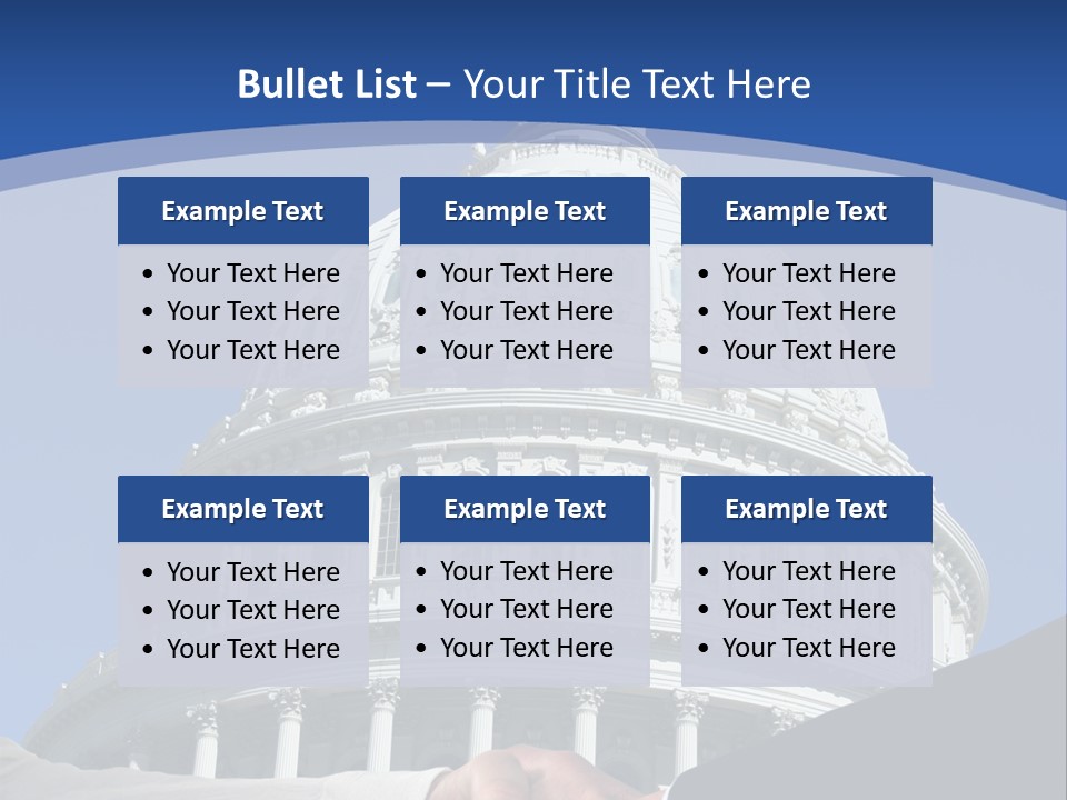 Congress Partnership Building PowerPoint Template