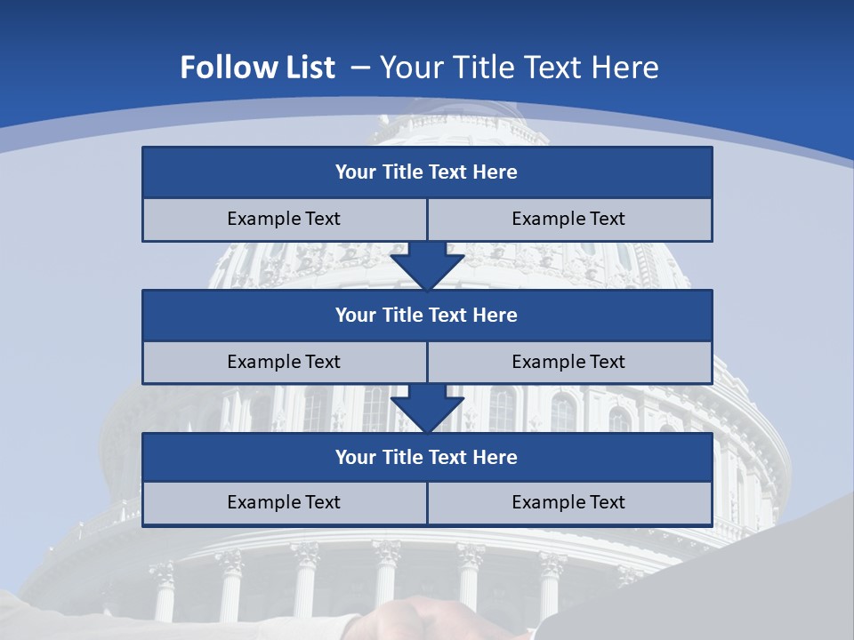 Congress Partnership Building PowerPoint Template