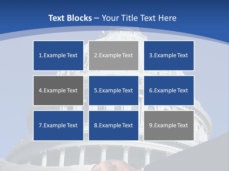 Congress Partnership Building PowerPoint Template