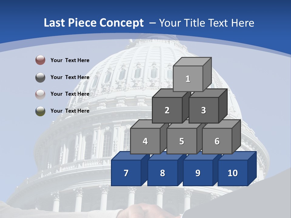 Congress Partnership Building PowerPoint Template