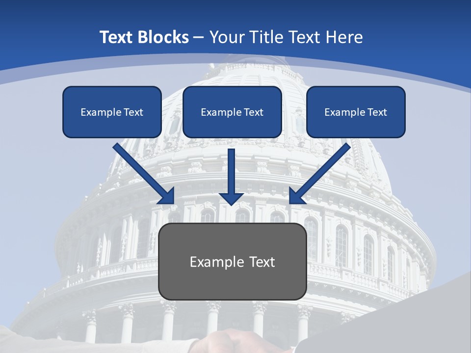 Congress Partnership Building PowerPoint Template