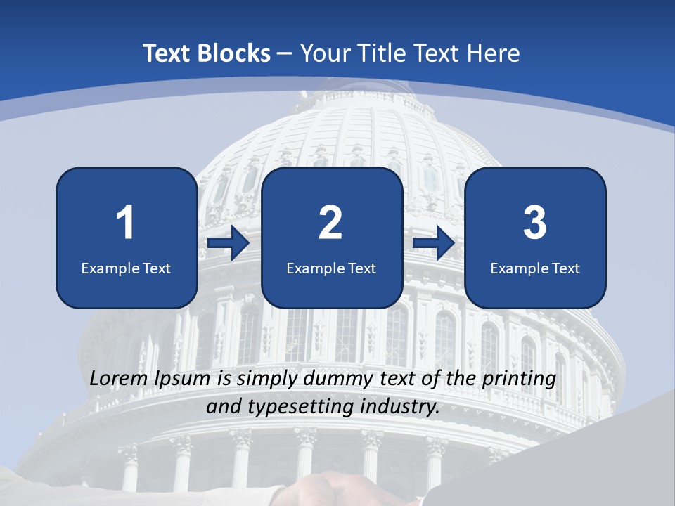 Congress Partnership Building PowerPoint Template