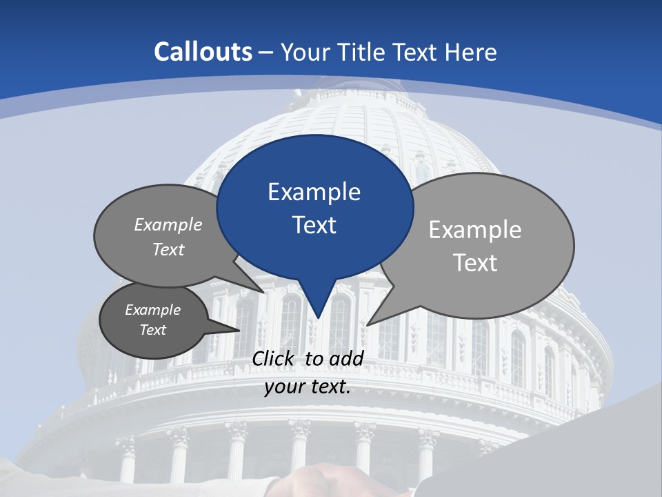 Congress Partnership Building PowerPoint Template