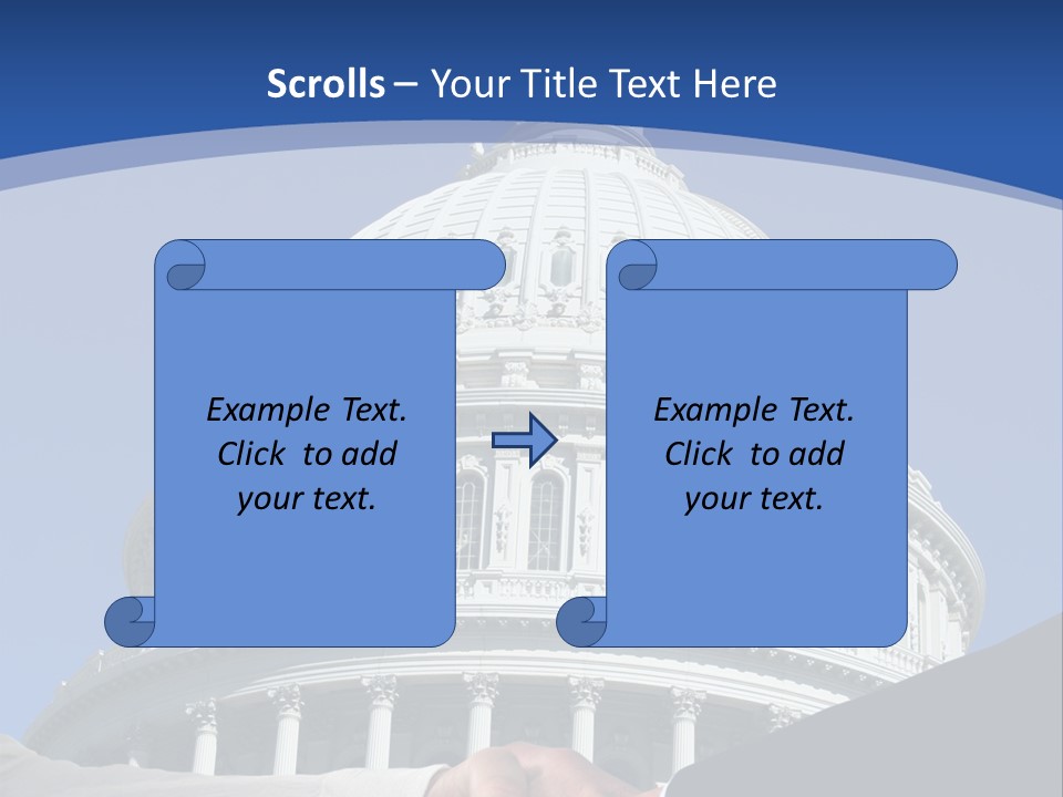 Congress Partnership Building PowerPoint Template
