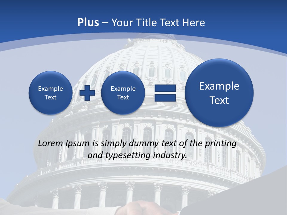 Congress Partnership Building PowerPoint Template