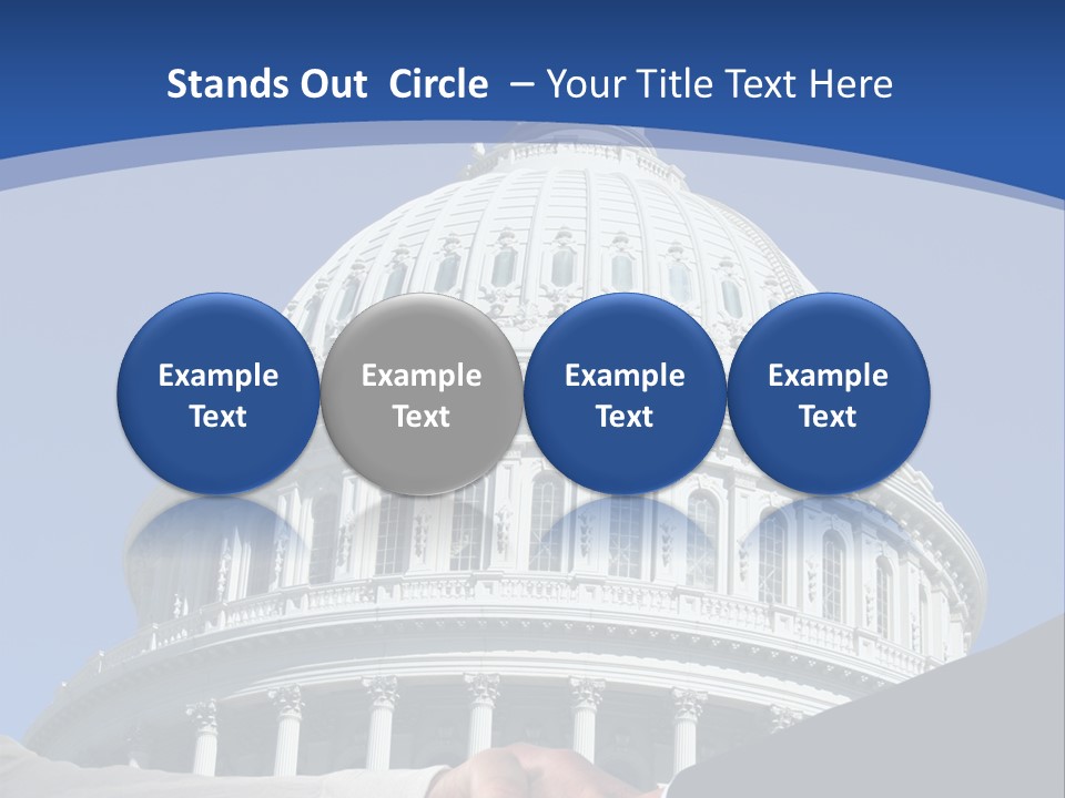 Congress Partnership Building PowerPoint Template