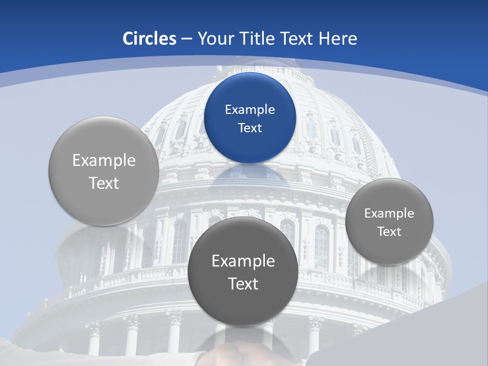 Congress Partnership Building PowerPoint Template