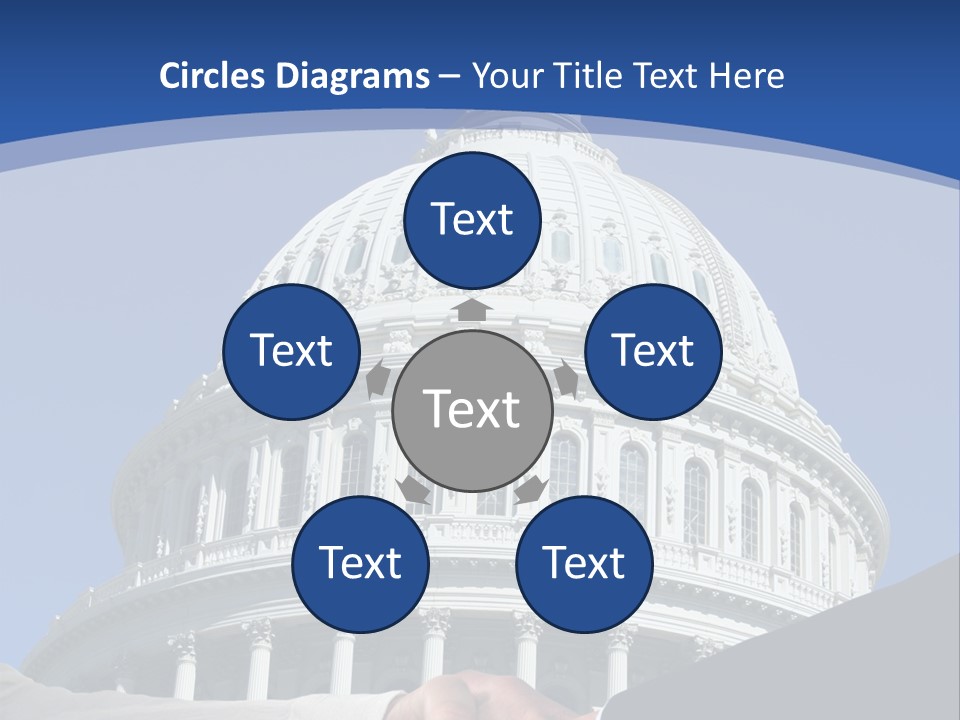 Congress Partnership Building PowerPoint Template