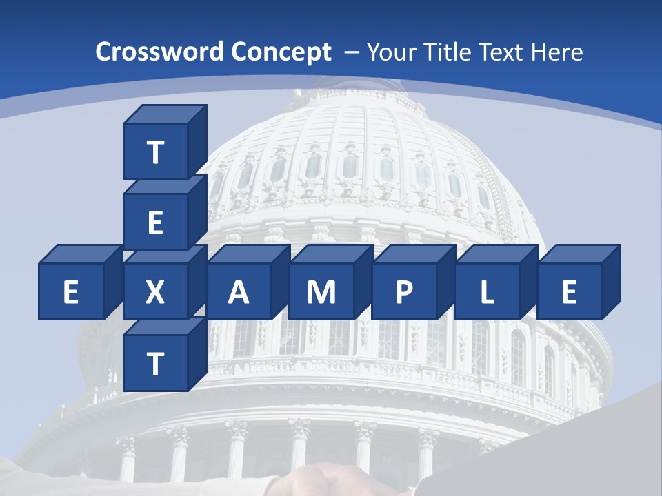 Congress Partnership Building PowerPoint Template