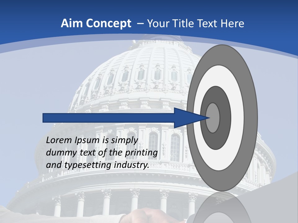 Congress Partnership Building PowerPoint Template