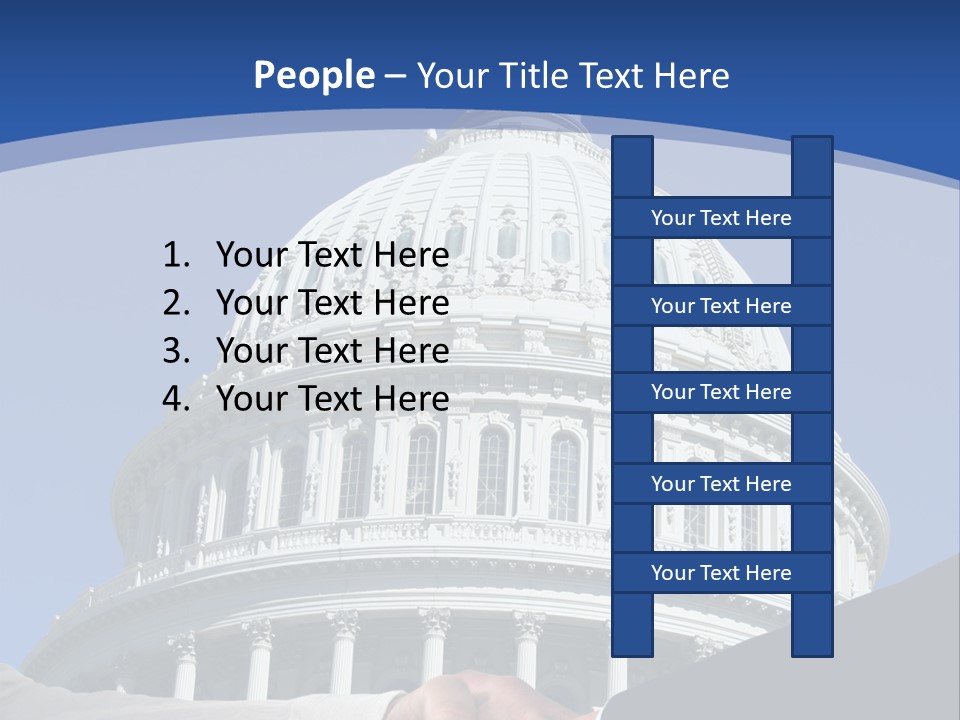Congress Partnership Building PowerPoint Template