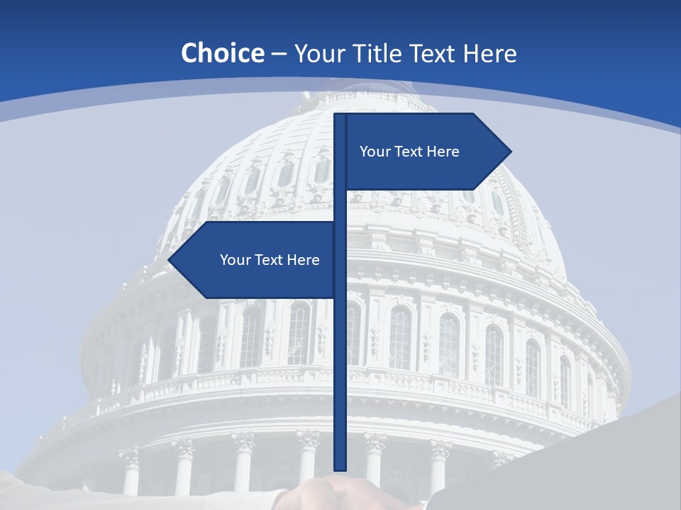 Congress Partnership Building PowerPoint Template