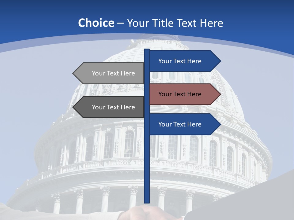 Congress Partnership Building PowerPoint Template