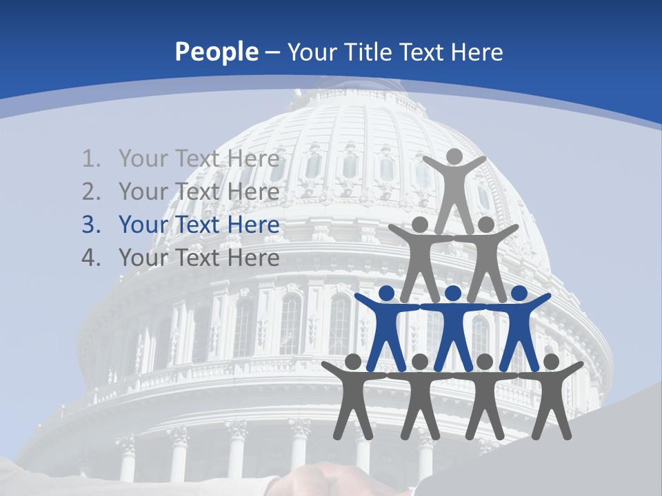 Congress Partnership Building PowerPoint Template