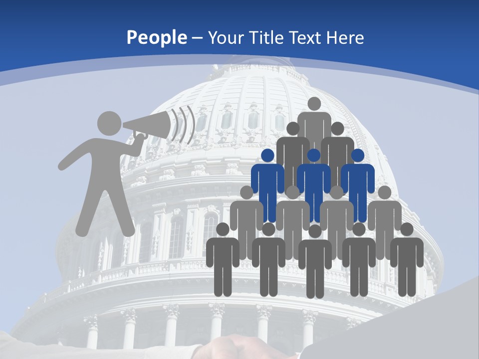 Congress Partnership Building PowerPoint Template