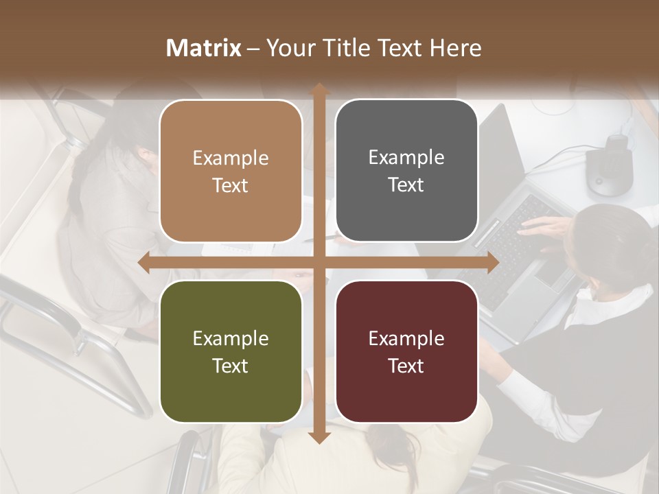 Woman Dial Employment PowerPoint Template