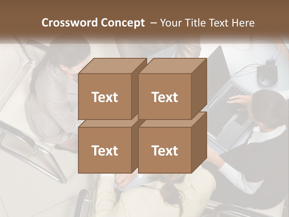 Woman Dial Employment PowerPoint Template