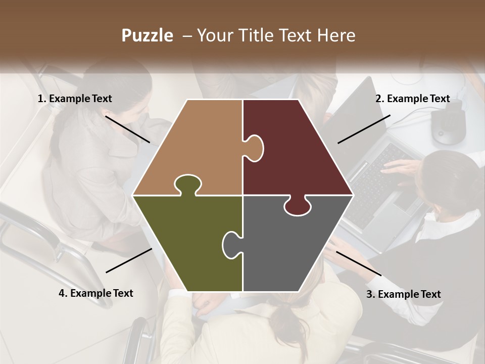 Woman Dial Employment PowerPoint Template