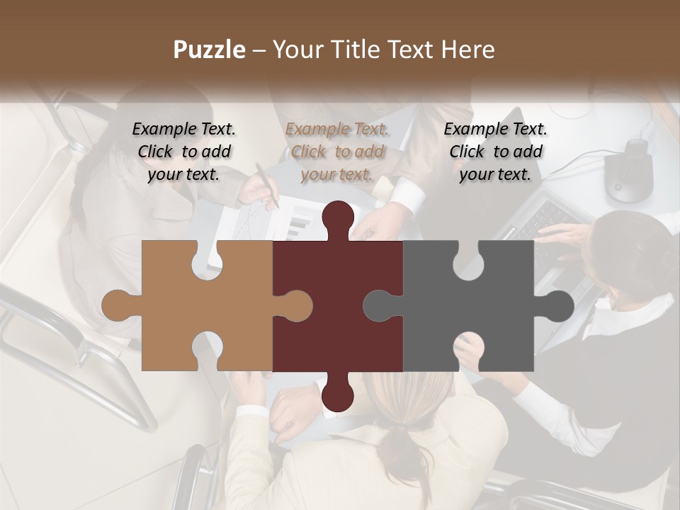 Woman Dial Employment PowerPoint Template