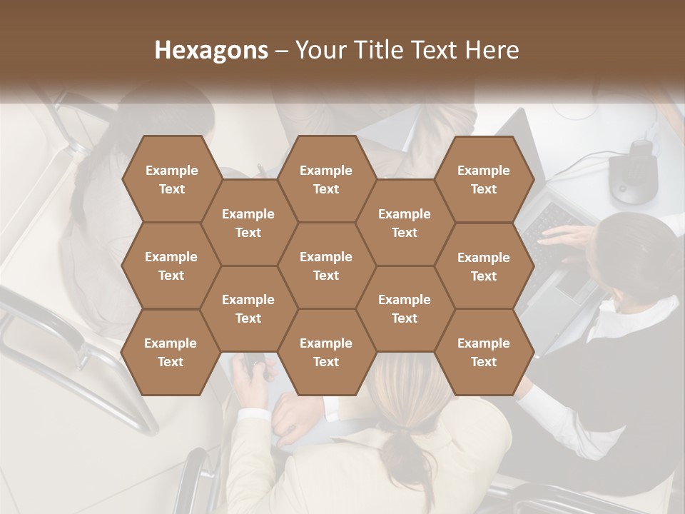 Woman Dial Employment PowerPoint Template