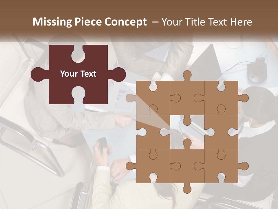 Woman Dial Employment PowerPoint Template