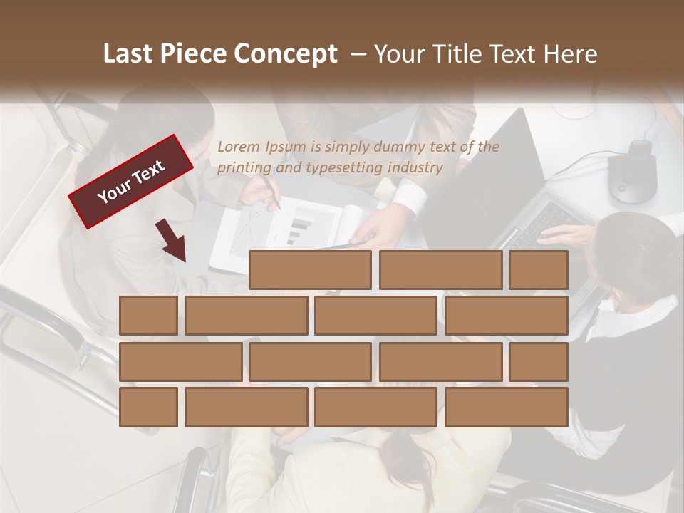 Woman Dial Employment PowerPoint Template