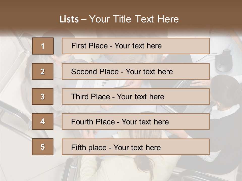 Woman Dial Employment PowerPoint Template