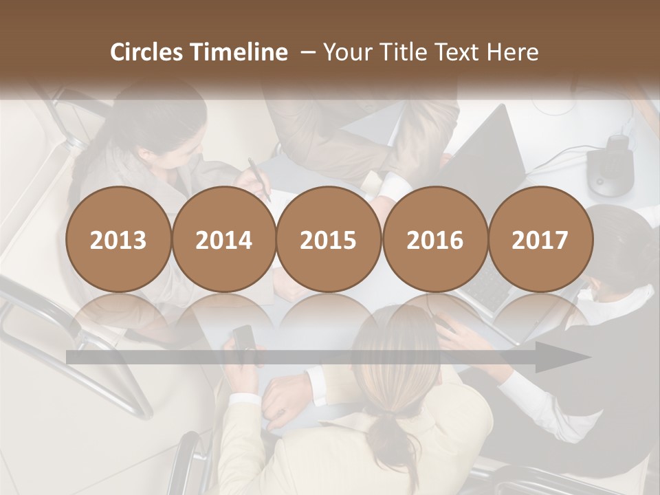 Woman Dial Employment PowerPoint Template