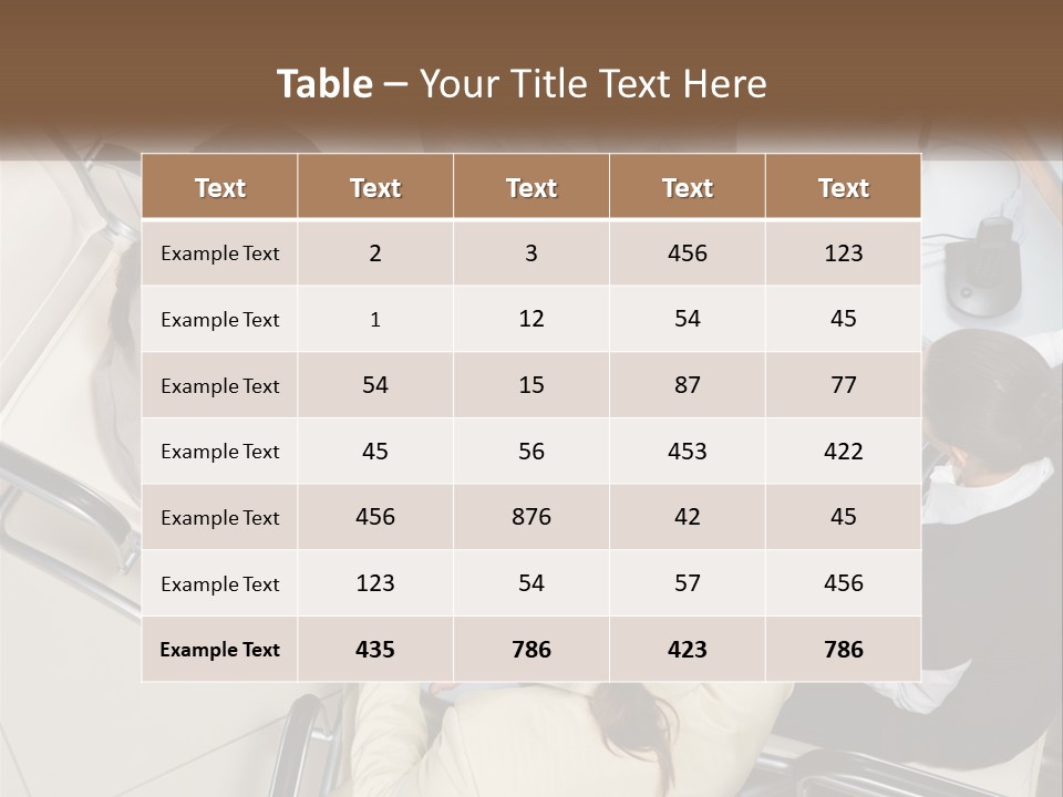 Woman Dial Employment PowerPoint Template