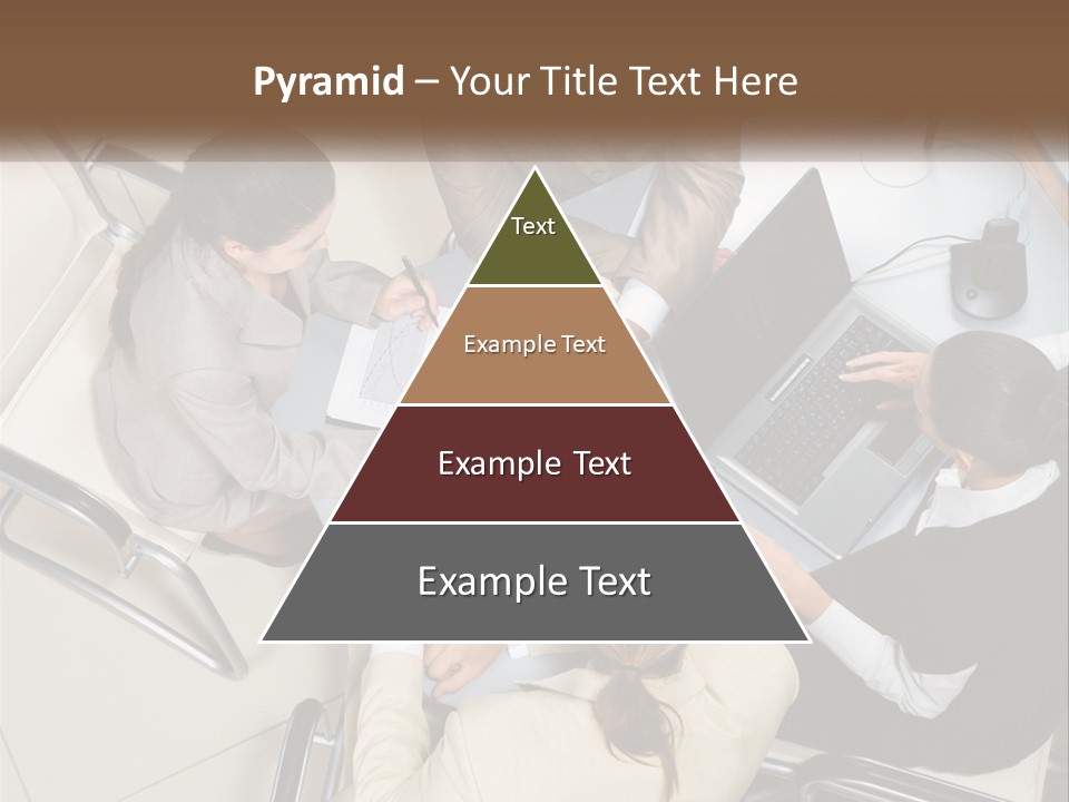 Woman Dial Employment PowerPoint Template