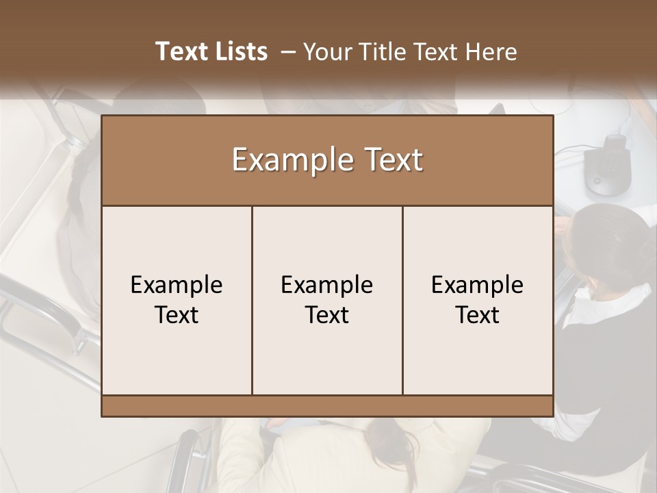 Woman Dial Employment PowerPoint Template