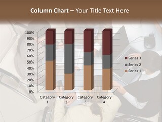 Woman Dial Employment PowerPoint Template