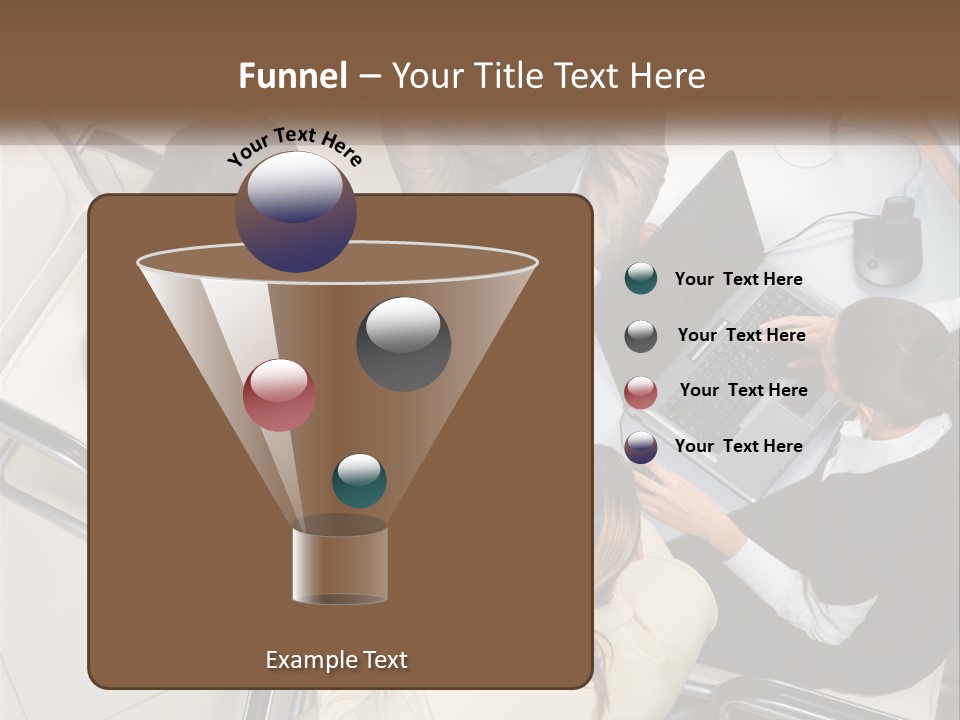 Woman Dial Employment PowerPoint Template