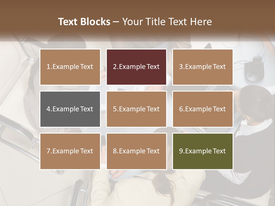 Woman Dial Employment PowerPoint Template