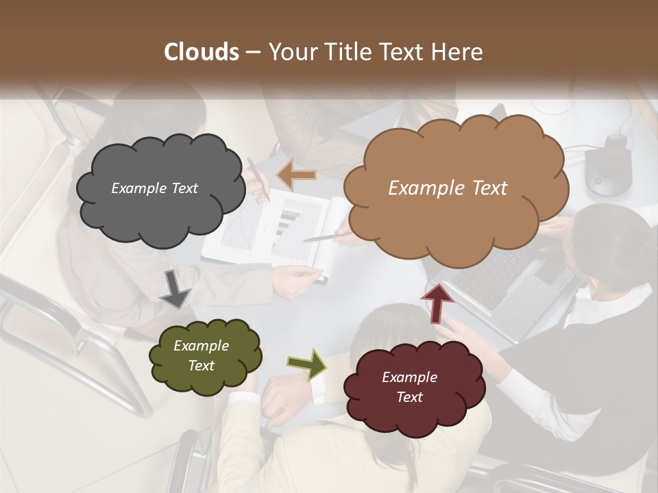 Woman Dial Employment PowerPoint Template