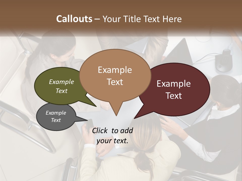Woman Dial Employment PowerPoint Template