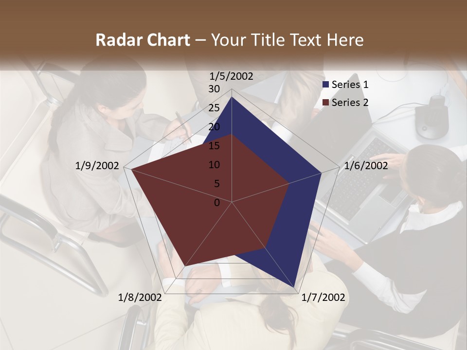 Woman Dial Employment PowerPoint Template