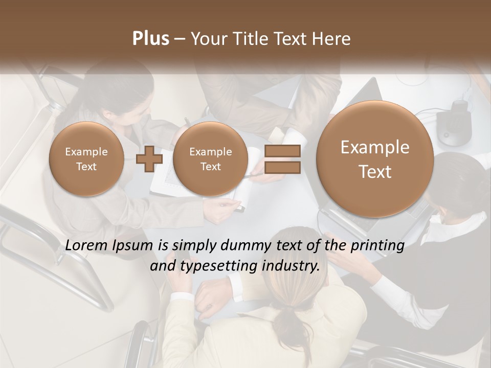 Woman Dial Employment PowerPoint Template