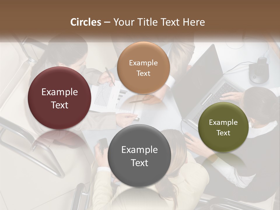 Woman Dial Employment PowerPoint Template