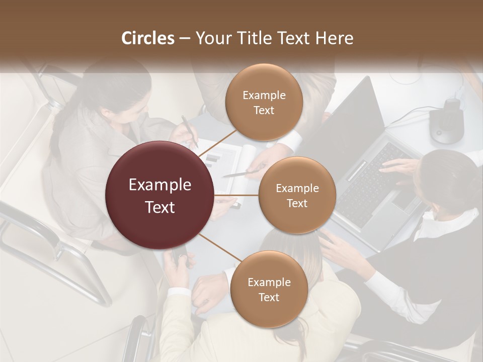 Woman Dial Employment PowerPoint Template