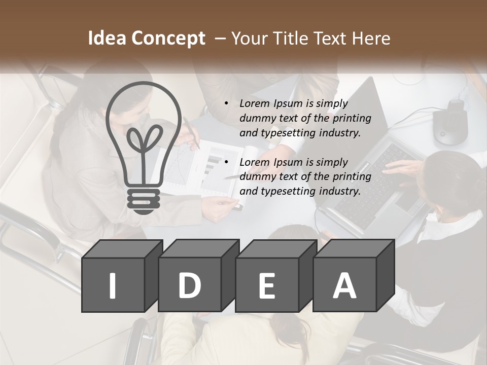 Woman Dial Employment PowerPoint Template