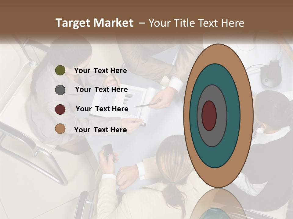 Woman Dial Employment PowerPoint Template