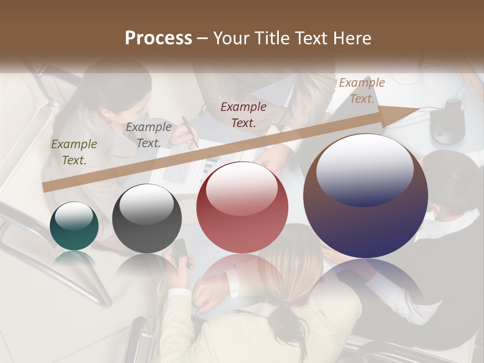 Woman Dial Employment PowerPoint Template