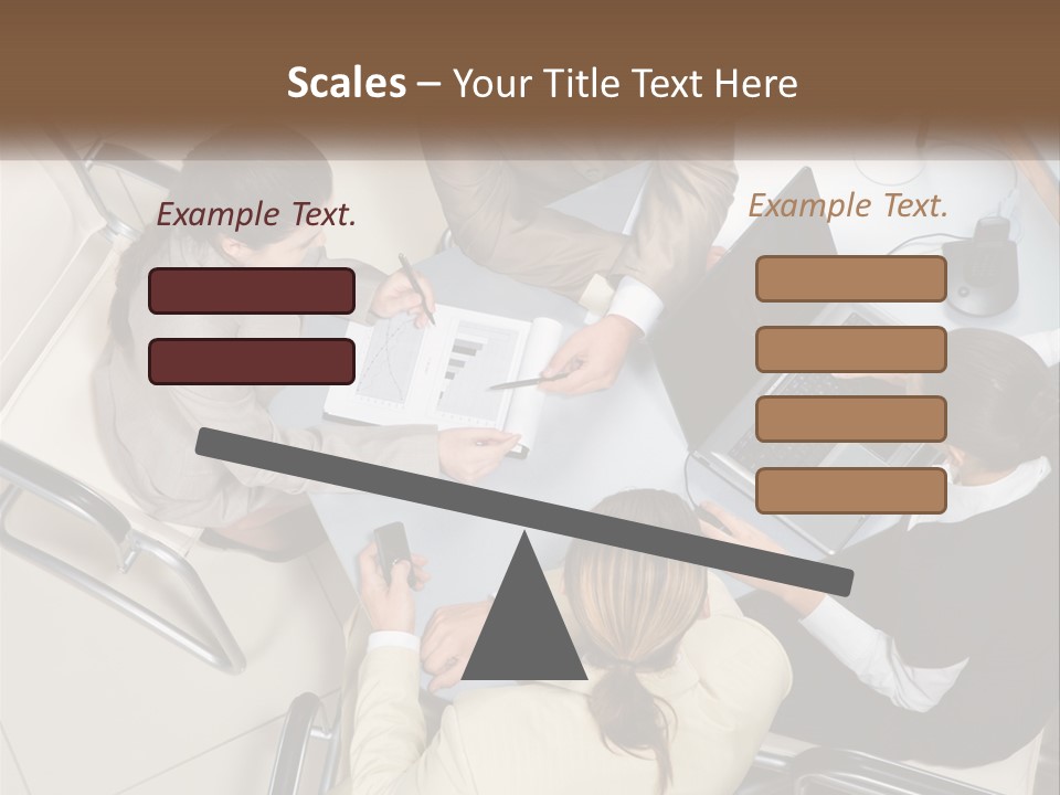 Woman Dial Employment PowerPoint Template