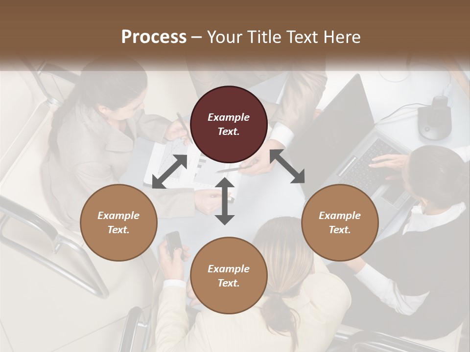 Woman Dial Employment PowerPoint Template